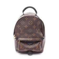 LOUIS VUITTON Palm Springs Mini Monogram Backpack PVC Leather Brown #RC1808