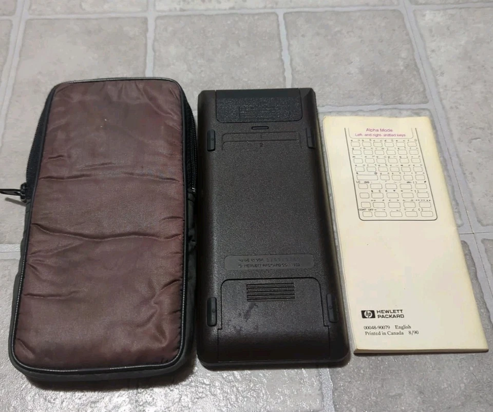 Hewlett Packard HP 48SX Graphing Calculator /w Case + Guide - Image 2 of 4