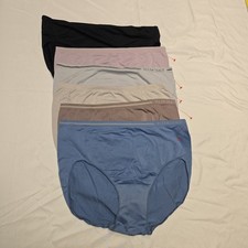Ellen Tracy Women's Seamless Brief 5-Pack Full Coverage Comfort Underwear 1 Han