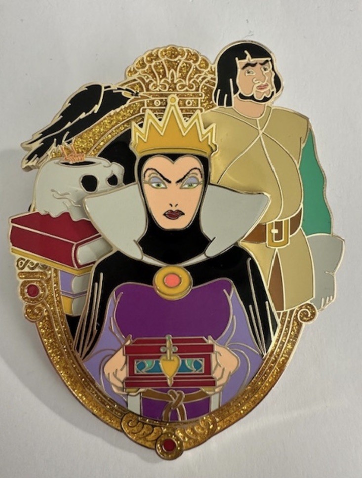 WDW Evil Queen Huntsman Villain After Dark Snow White Jumbo Disney Pin (E9)
