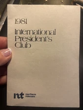 NT Northern Telecom Vintage 1981 International President’s Club Paper Invitation
