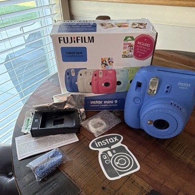 Fujifilm Instax Mini 9 Instant Camera Blue Bundle w/ Box & Accessories