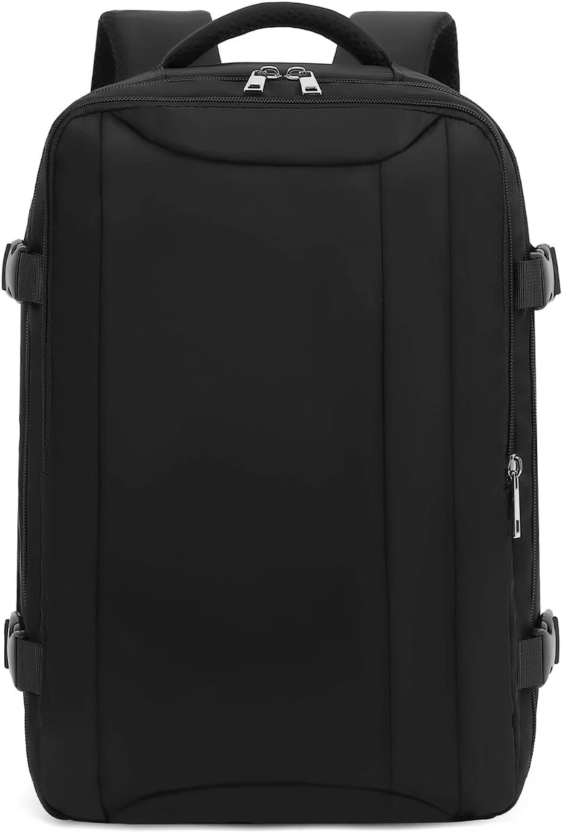 Borsa da cabina Kono 40x20x25 cm per zaino da viaggio Ryanair Under Seat, misura cabina 20L Nero Minimalista  1524