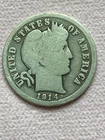 1914 D Barber silver dime a very fine coin, plus a surprise