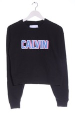 CALVIN KLEIN JEANS Felpa Donna Tuta da ginnastica Taglia IT 42 nero stile casual
