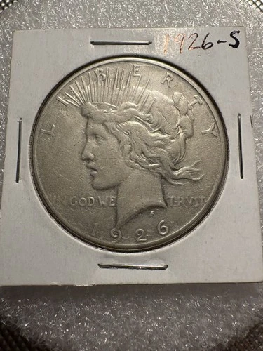 1926-S Peace Dollar $1 Silver Coin San Francisco Mint Circulated 0.9 Fineness