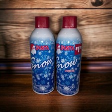 Lot of 2 Santa Fake Snow Spray Flocking Tree  Window Christmas 9 and 10 oz