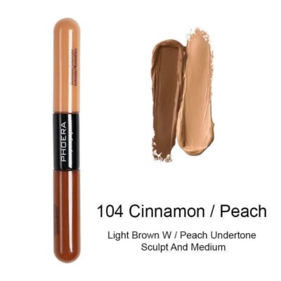 PHOERA Sculpt & Highlight Concealer Foundation Shadow Stick Cinnamon/Peach 104