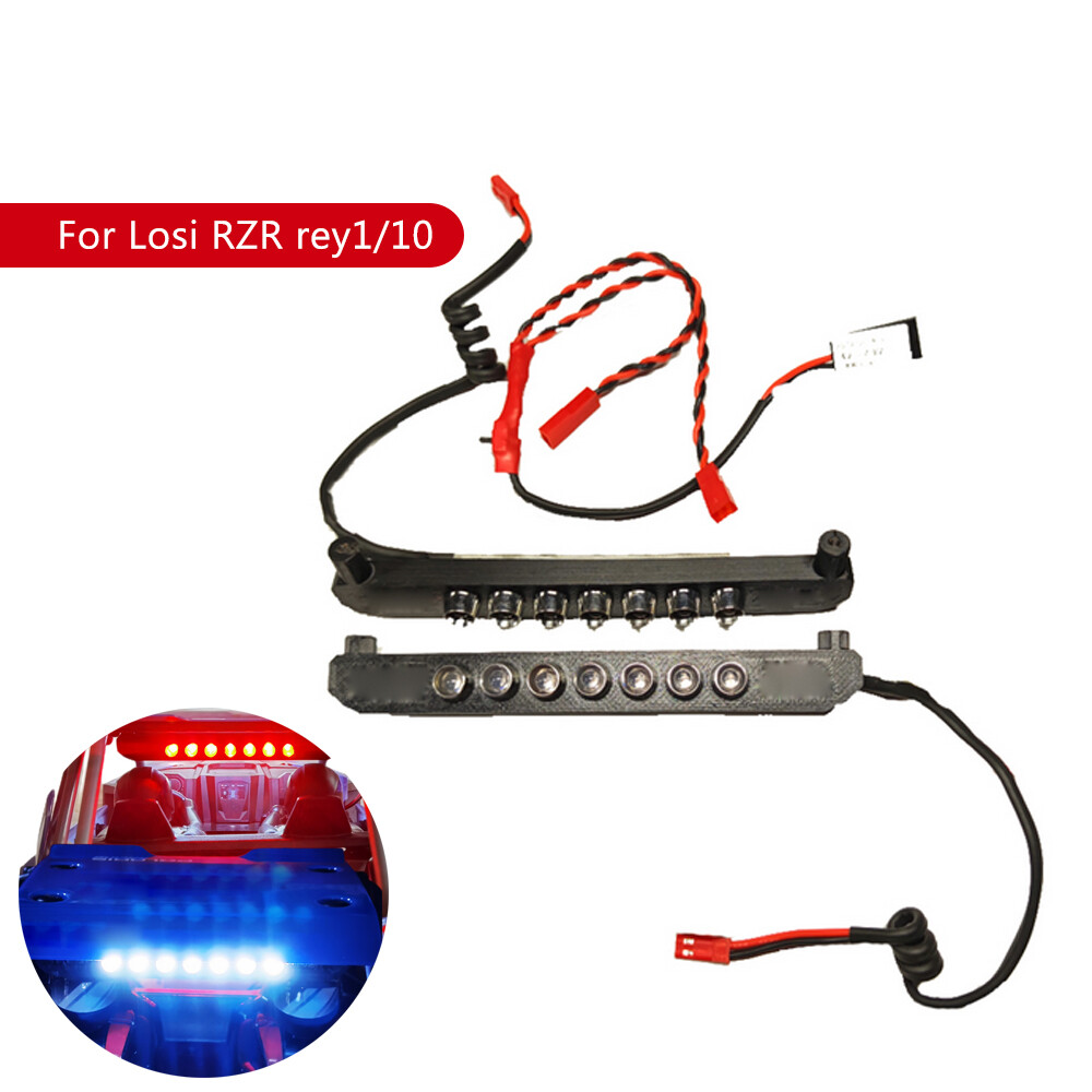 RC Front Rear LED light Bar Headlight Tail Light For 1/10 Losi RZR Rey
