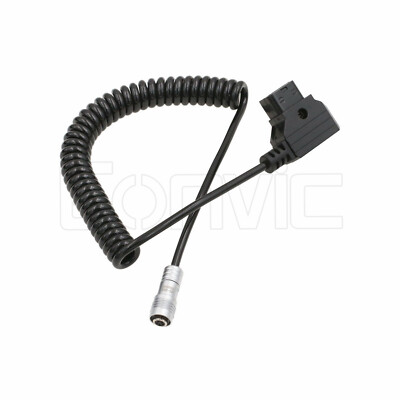 PortKeys LH5H LH5P Monitor Power Cable Coiled V-mount Ptap D-Tap to 5 Pin