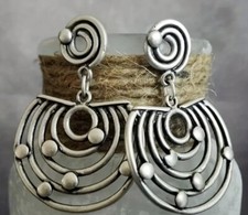 Trendy Small Bohemian Drop/Dangle Hollow Circle Earrings