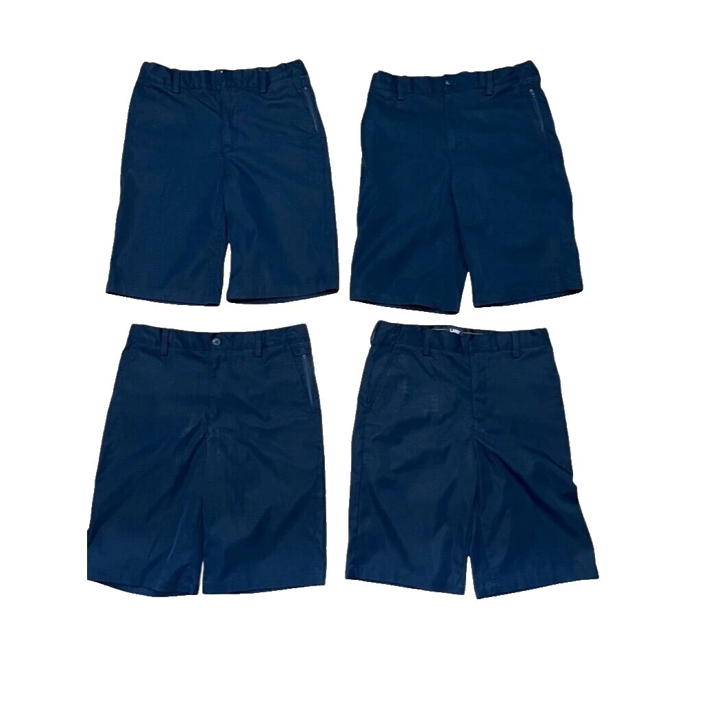 Lands 'END Pantalones Cortos de Mezcla de Algodón para Niños