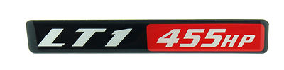 LT1 455 HORSEPOWER CAMARO EMBLEM (B) Super Sized BLACK