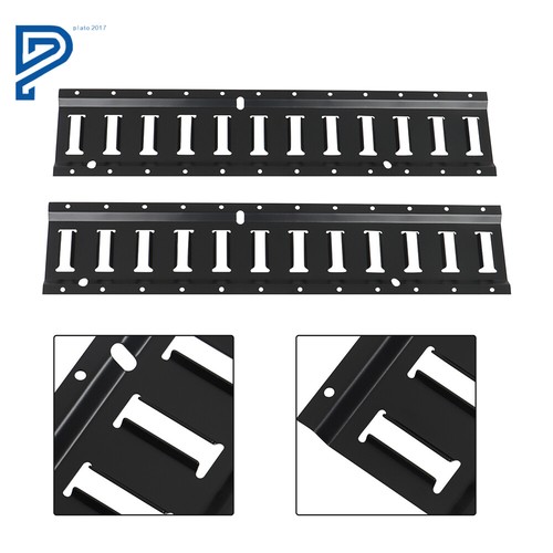 Coat Black E Track Tie Down Rail Kit 2' (2 Pack) For Garages Vans Trailers Steel - Picture 10 of 12