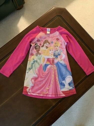 Long Sleeve Pink Pajamas Nightgown Size 