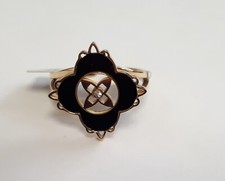 ZAG Bague Marais ajustable acier doré Noir SRR18197-01BLK bijoux femme /EBPQ