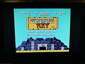 Solomon&rsquo;s Key NES Sleeve And Manual, Tested