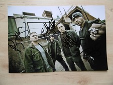 Biohazard ribbon autographs signed 20x30 cm picture