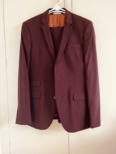 Tuta da uomo Zara - rosso marrone 40"" 32"" vestibilità slim