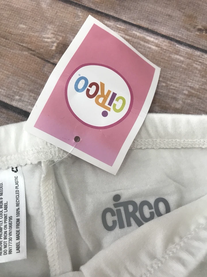 Conjunto de 2 Leggings Circo Almendra Crema Off White Bottoms Nuevo Talla 2T Niñas Niños  Foto 4 de 4