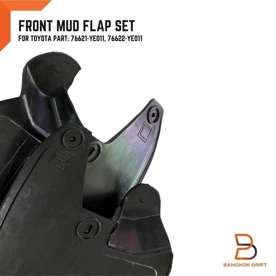 FRONT RUBBER MUD FLAP SPLASH GUARD FIT TOYOTA HILUX 2WD LN147 LN165 LN174 97-04 - Image 4 of 4