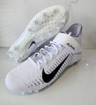 Nike Alpha Menace Pro 2 Mid White Football Cleats Men