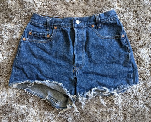 Vintage Levis 501 Student Cut-off Jean Shorts Frayed Hem Sz 30 (Actual Sz  26)USA | eBay