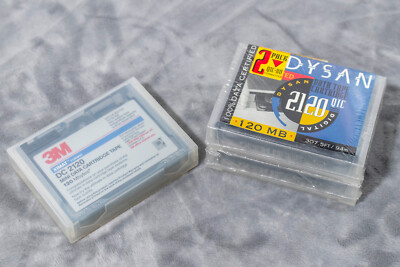 Lot of 3 DATA Tape Cartridge QIC2120, DC2120 Dysan, 3M