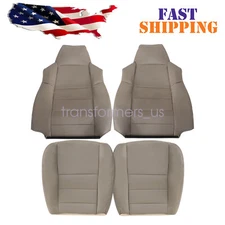 4 x For 2002-2005 Ford Excursion Limited XLT Replacement Leather Seat Cover Tan