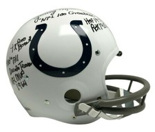 Lenny Moore Signed FS Historic TK Helmet “NFL MVP 1964/ROY 1956/HOF 1975” +3 BAS
