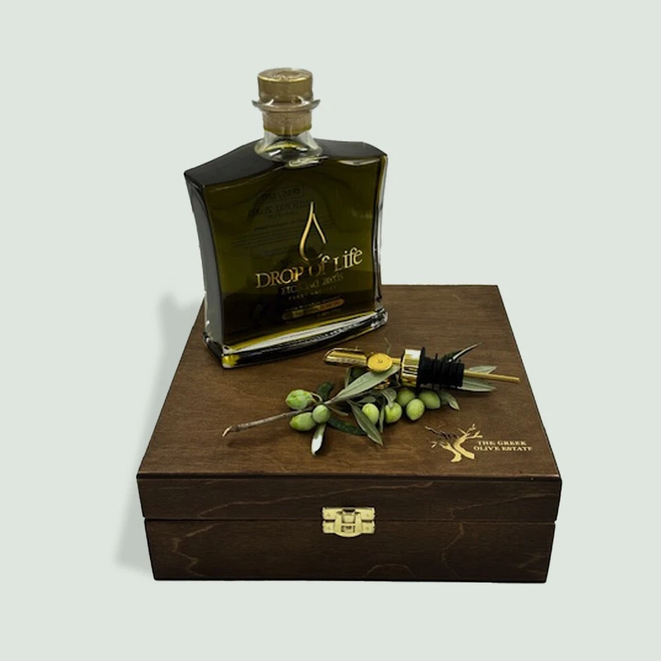 1x500ml Drop Of Life Healthy Evoo Limited Reserve in Wooden Box | 2024/5 Harvest - Image 2 of 4