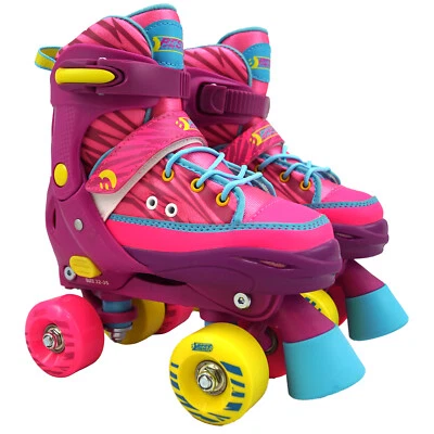 Best Sporting Rollschuhe Rollerskates Kinder Kids Abec 7 Größe verstellbar pink