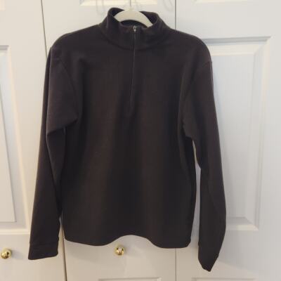 Butter Fleece Women's Black 1/4 Zip Fleece Pullover Size Small