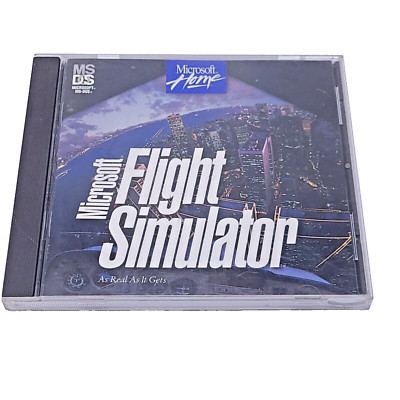 Original FLIGHT SIMULATOR 1995 MS-DOS Microsoft Home CD-ROM 62093 030-087-001