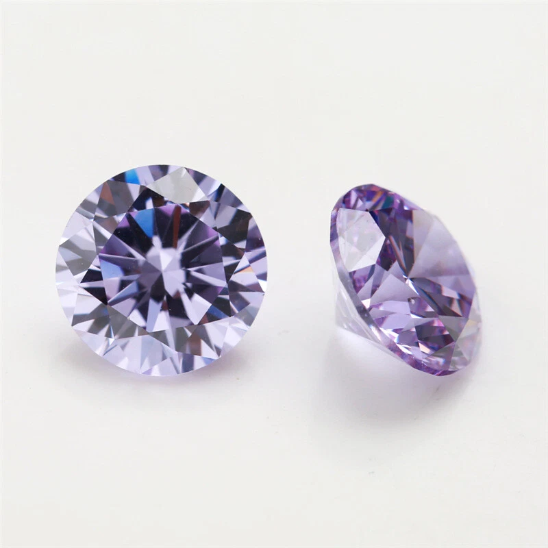 5Pcs AAAAA Light Blue Zircon 6MM 1.45CT Round  Cut Shape VVS Loose Gemstone - Image 4 of 4