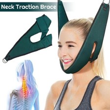 Adjustable Hanging Neck Brace Support Soft Medical Cervical Traction Pain Relief