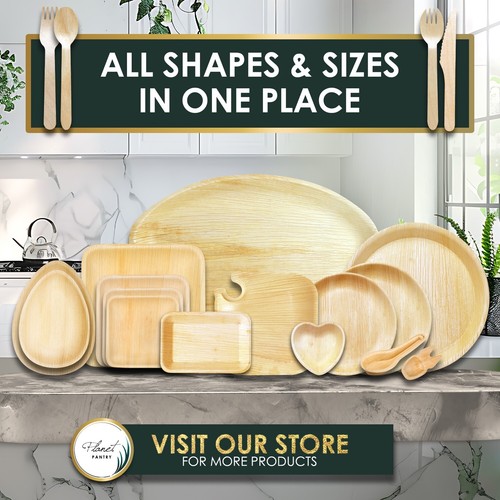 Planet Pantry Disposable Palm Leaf Oval Tray & Platter - Picture 9 of 24