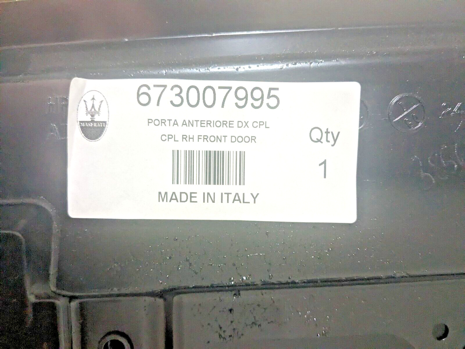2014-2018 Maserati Ghibli Front Right Passenger Door Shell 673007995 OEM