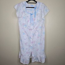 Dreamwear vintage floral cotton robe night gown size S/M