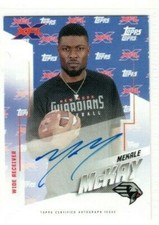 MEKALE McKAY 2020 Topps XFL Football ON CARD AUTO RC ROOKIE New York Guardians 