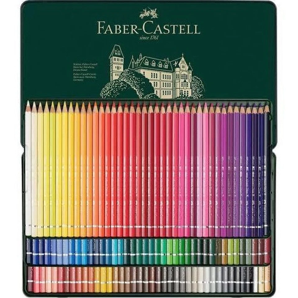 NEW 120 Faber-Castell Polychromos Artist Colour Colouring Pencils Tin Set