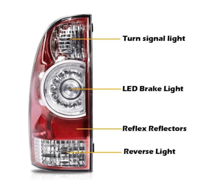 2005〜 トヨタ　タコマ　LEDテールランプ Sequential For 05-15 Toyota Tacoma LED Tail Lights Stop Brake