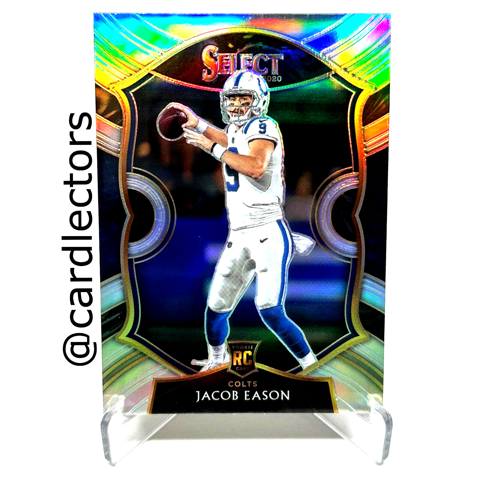 2020 Panini Select Football JACOB EASON #48 RC Concourse Silver PRIZM SP COLTS