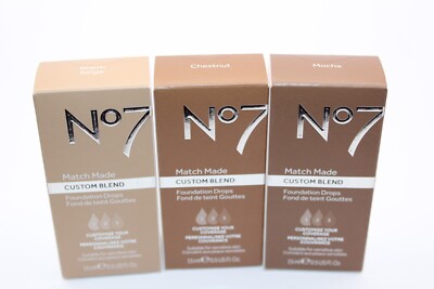 No7 Match Made Custom Blend Foundation Blend 15ml *pick shade*