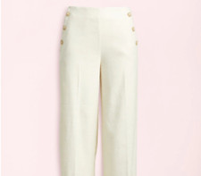 Loft Speckled High Waist Wide Leg Crop Pants Size 4,8,12 Neutral Reg 69.50