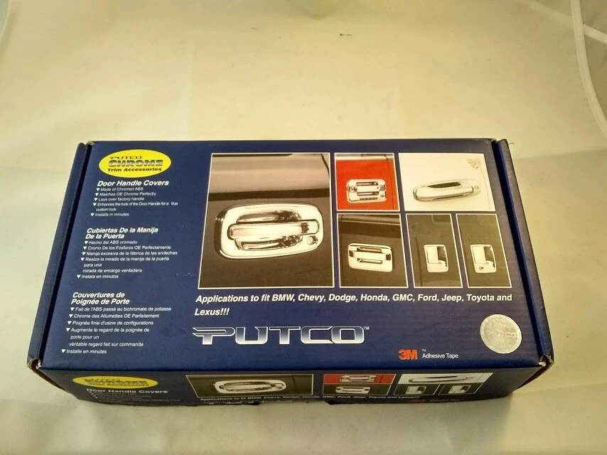 Cubierta de manija de puerta Putco 400093 aspecto cromado para Toyota Sequoia Tundra 07-17 Foto 2 de 4