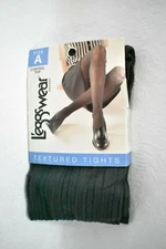 L'eggs Wear Tights Textured Charcoal Size A Control Top Size A  New 