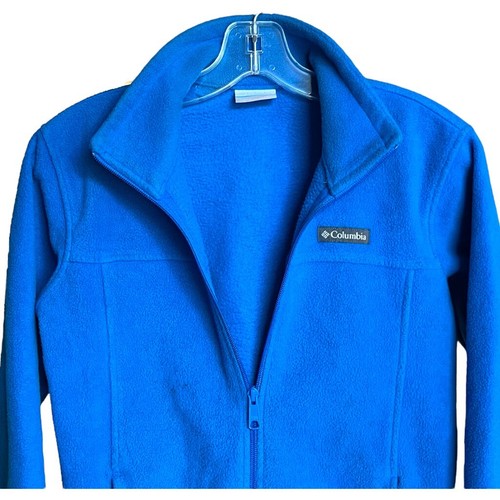 Columbia Kids Youth Fleece Jacket Zip Up Blue Size Large 14/16 - Picture 5 of 8