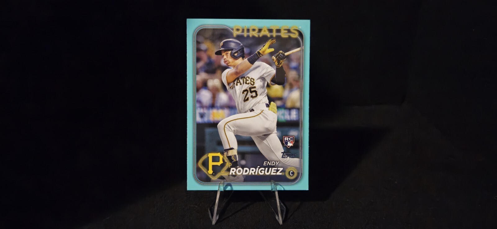 2024 Topps Series 1 Endy Rodriguez #3 Rookie RC Aqua Fanatics Pittsburgh Pirates