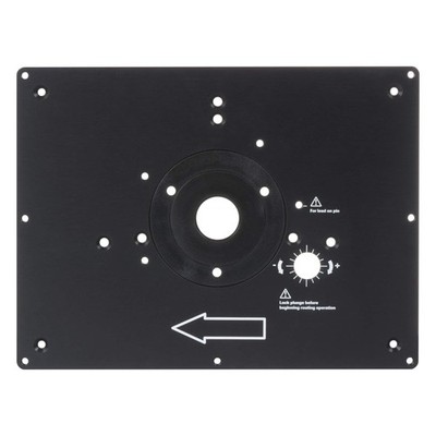 Trend Router Table Insert Plate, Aluminum Alloy, Pre-Drilled for Trend TBC/T11,